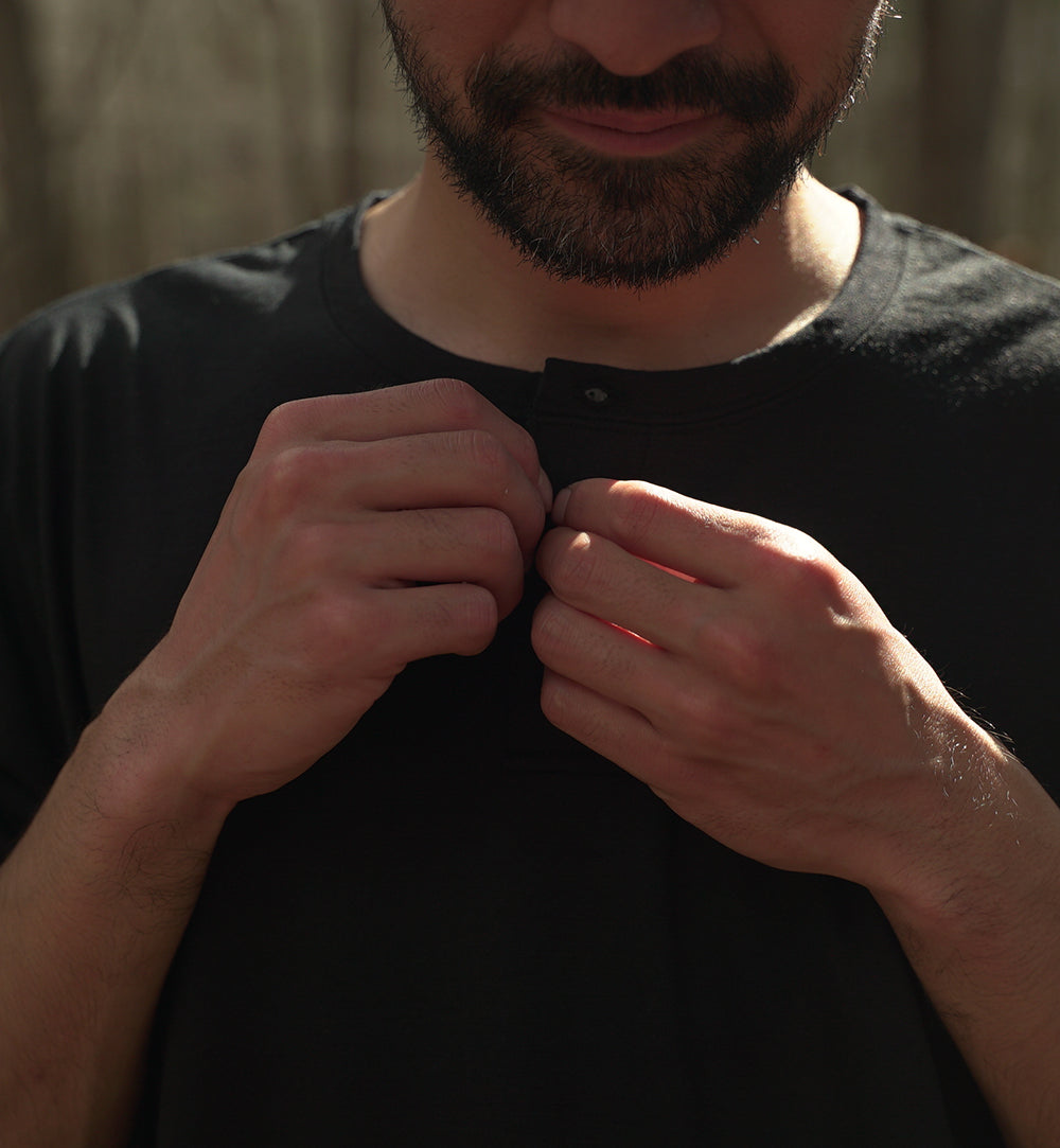 BRING / WUNDERWEAR IMMERSION HENRY NECK T-SHIRT