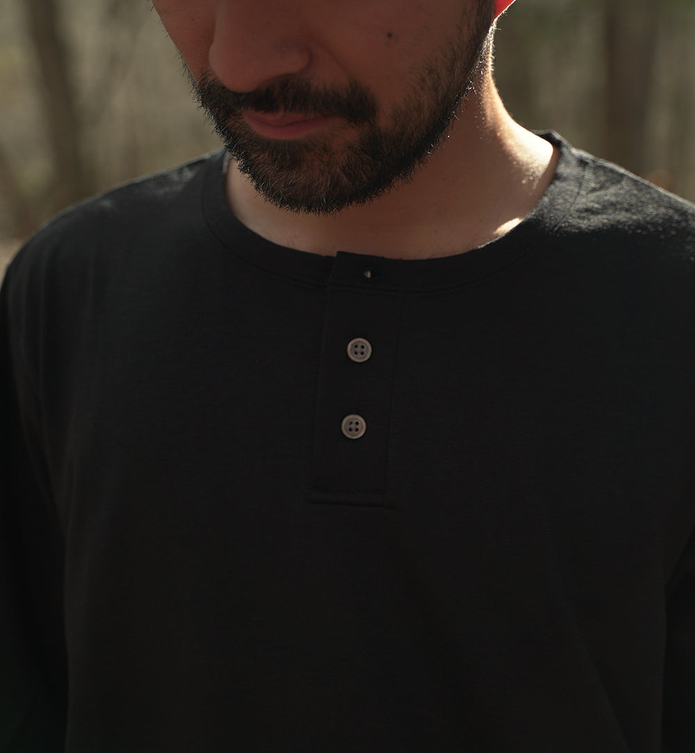 BRING / WUNDERWEAR IMMERSION HENRY NECK T-SHIRT