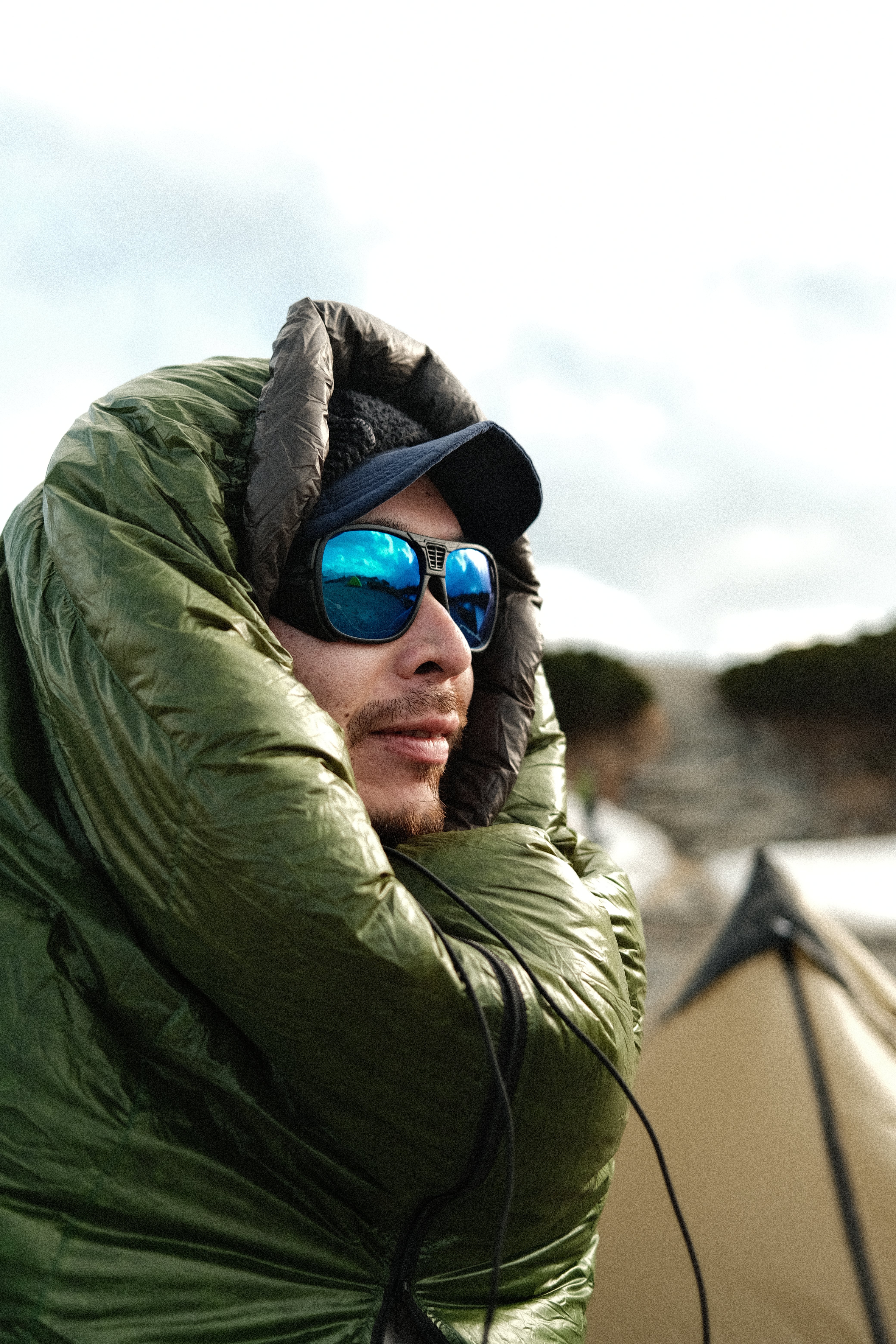 OMBRAZ Armless Sunglasses BLUE LENS series / オンブラズ  アームレスサングラス  ブルーレンズ シリーズ