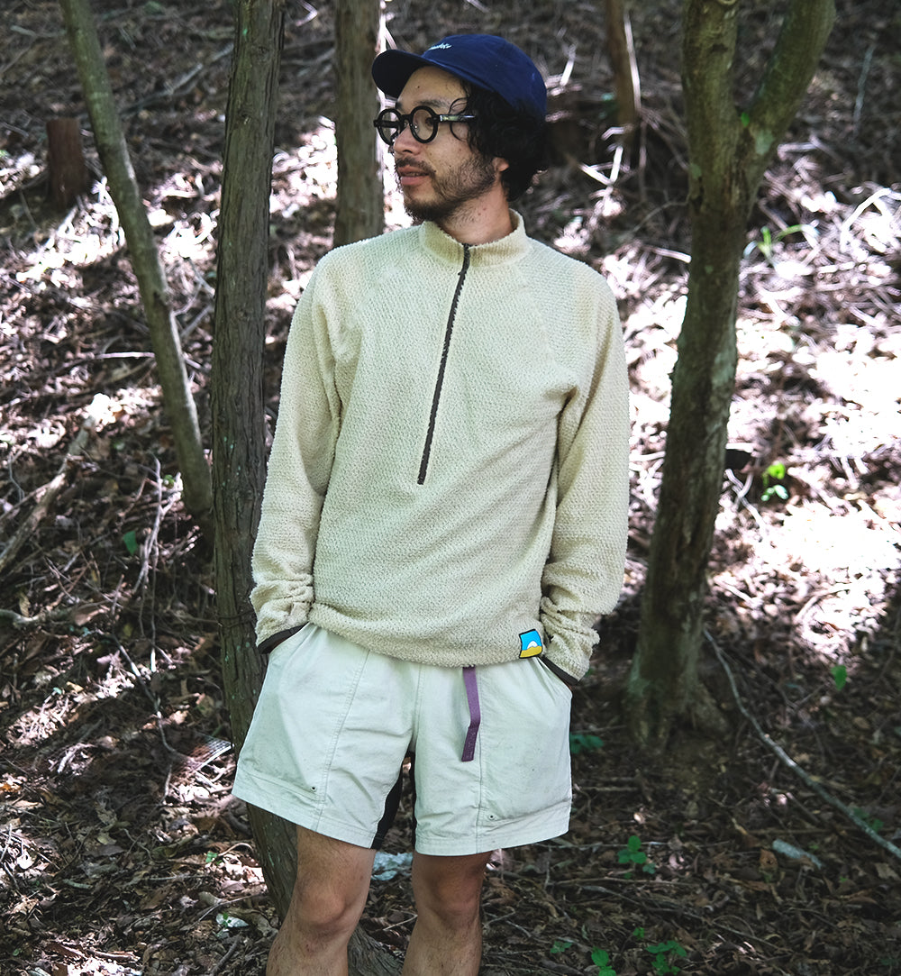 Senchi Designs 90 CREWNECK W/ HALF ZIP / センチデザイン 90クルーネック ウィズ ハーフジップ