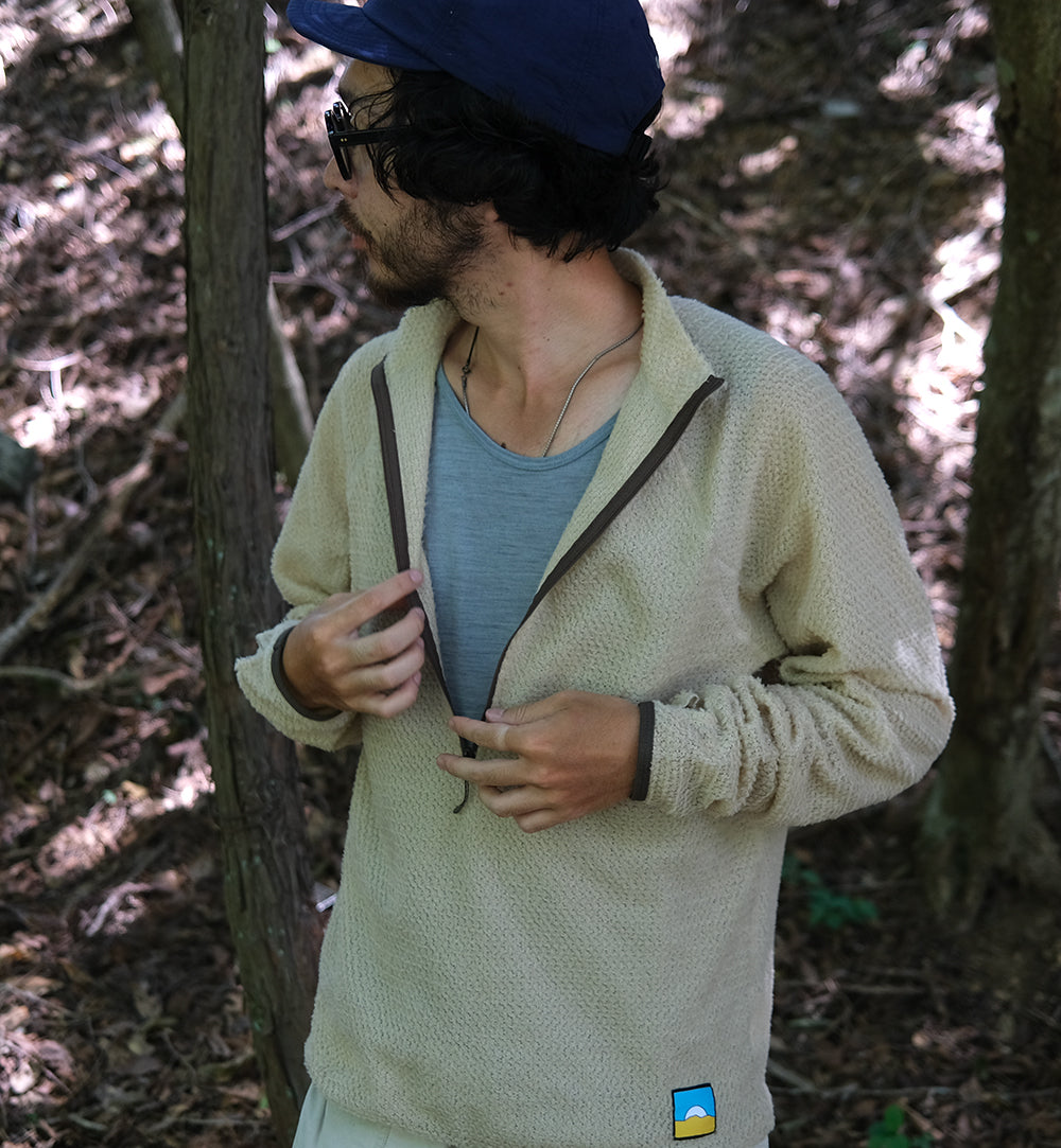 Senchi Designs 90 CREWNECK W/ HALF ZIP / センチデザイン 90クルーネック ウィズ ハーフジップ