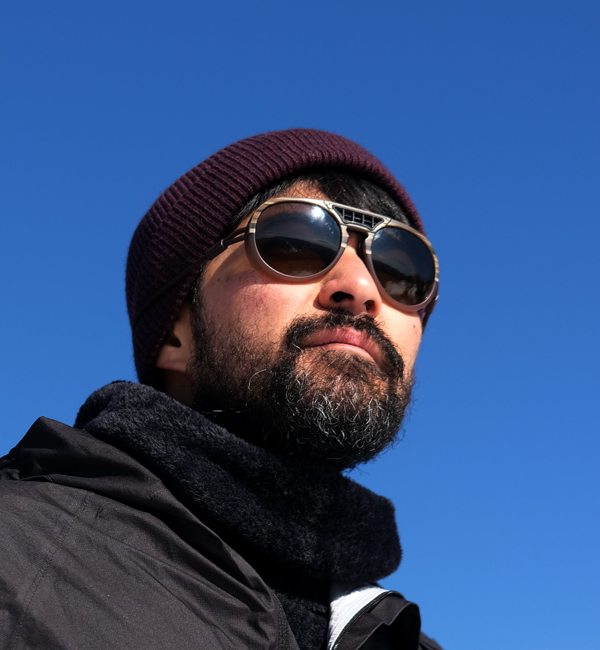OMBRAZ DOLOMITE Armless Sunglasses Polarized Olive Brown / オンブラズ ドロミテ アームレスサングラス ポラライズド オリーブ ブラウン