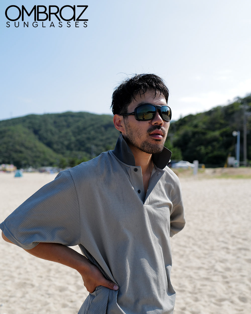 OMBRAZ Azzurro Armless Sunglasses / オンブラズ アズーロ アームレスサングラス