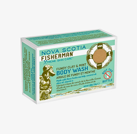 NOVA SCOTIA FISHERMAN / BODY WASH BAR FUNDY CLAY & MINT