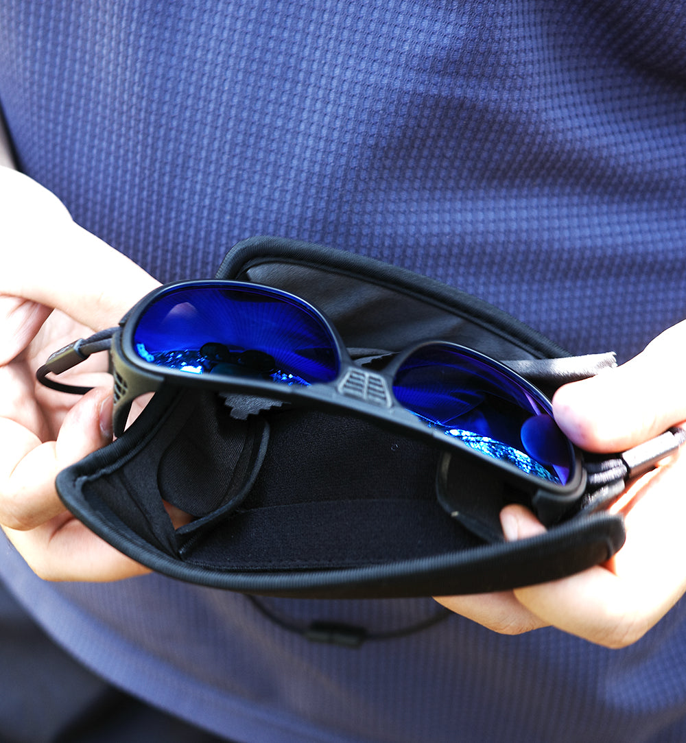 OMBRAZ Armless Sunglasses BLUE LENS series / オンブラズ  アームレスサングラス  ブルーレンズ シリーズ