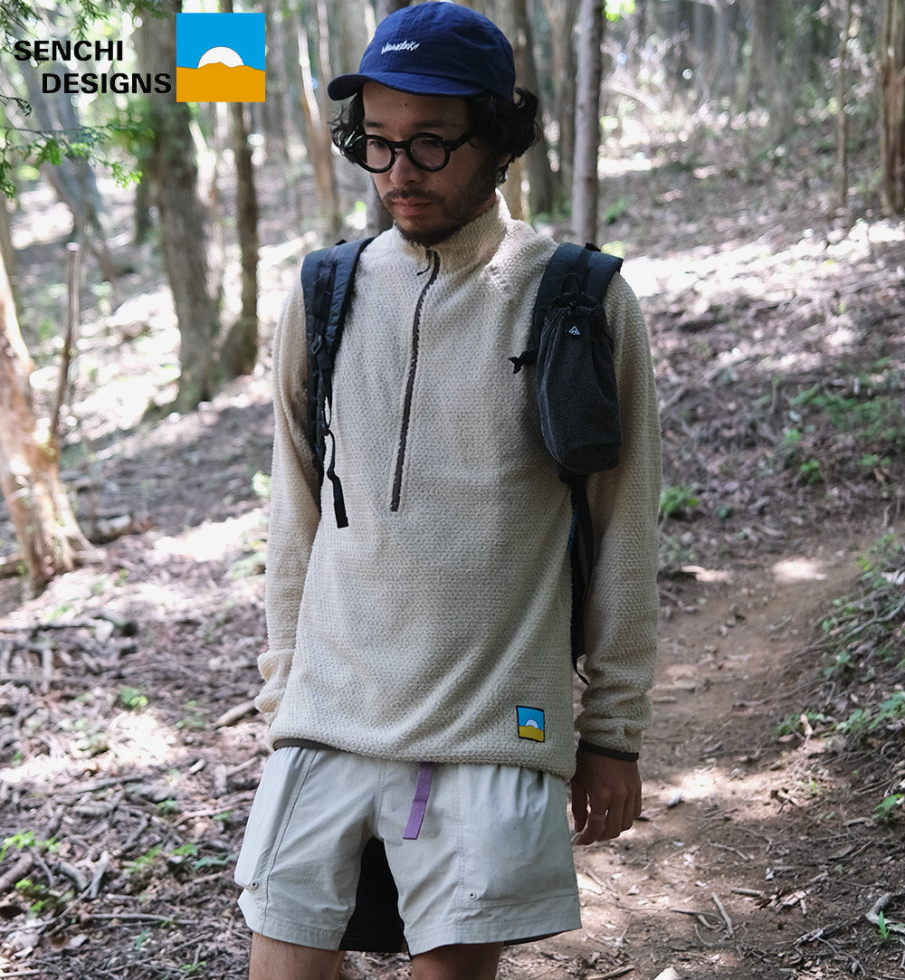 Senchi Designs 90 CREWNECK W/ HALF ZIP / センチデザイン 90クルーネック ウィズ ハーフジップ