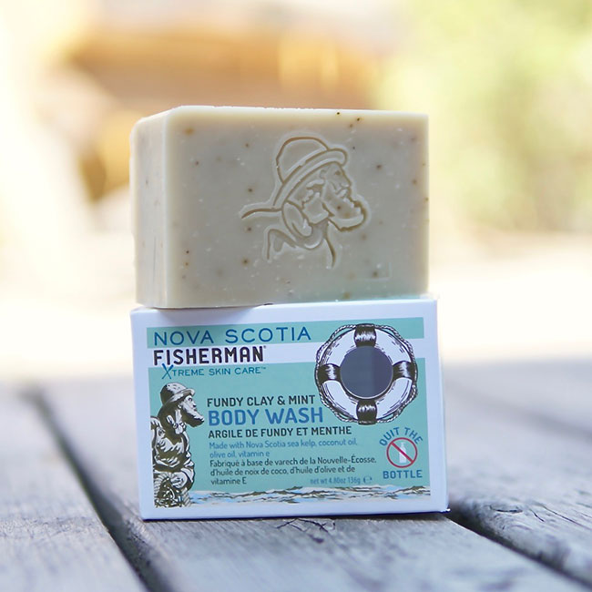 NOVA SCOTIA FISHERMAN / BODY WASH BAR FUNDY CLAY & MINT