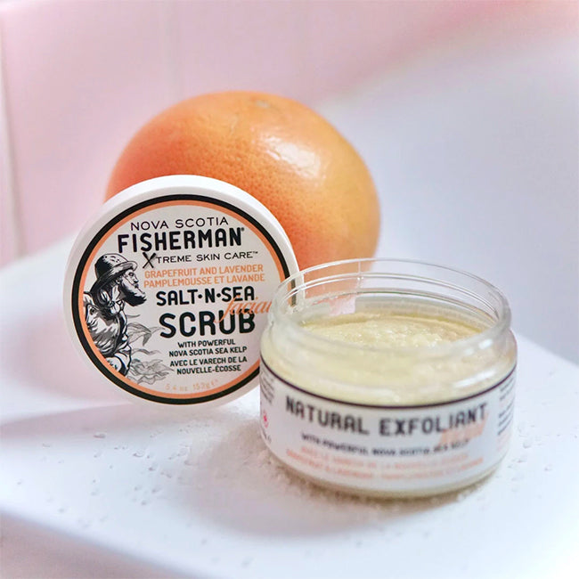 NOVA SCOTIA FISHERMAN  SALT-N-SEA FACIAL SCRUB GRAPEFRUIT & LAVENDER / ノバスコシアフィッシャーマン フェイススクラブ グレープフルーツ＆ラベンダー