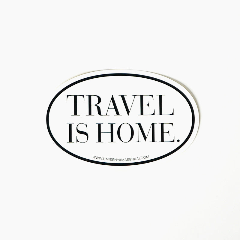 UNHALFDRAWING TRAVEL IS HOME『旅を栖とす』ステッカー