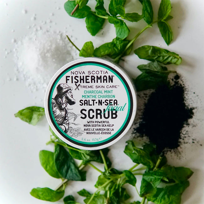 NOVA SCOTIA FISHERMAN  SALT-N-SEA FACIAL SCRUB CHARCOAL MINT / ノバスコシアフィッシャーマン フェイススクラブ チャコールミント