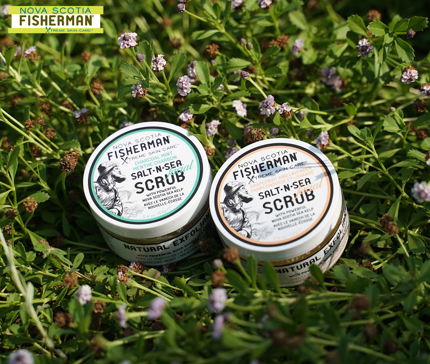 NOVA SCOTIA FISHERMAN  SALT-N-SEA FACIAL SCRUB GRAPEFRUIT & LAVENDER / ノバスコシアフィッシャーマン フェイススクラブ グレープフルーツ＆ラベンダー